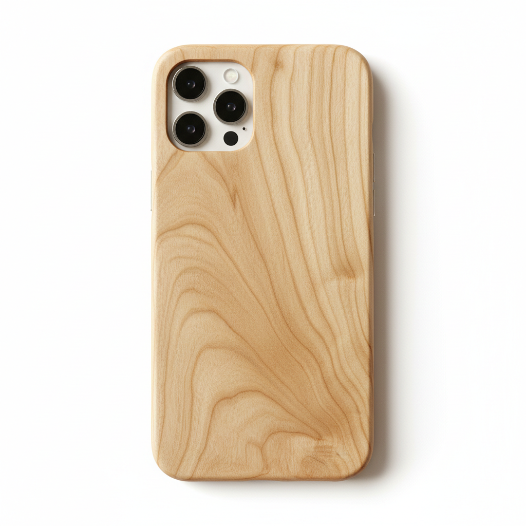 Houten iPhone 17 hoesje - blanco achterkant