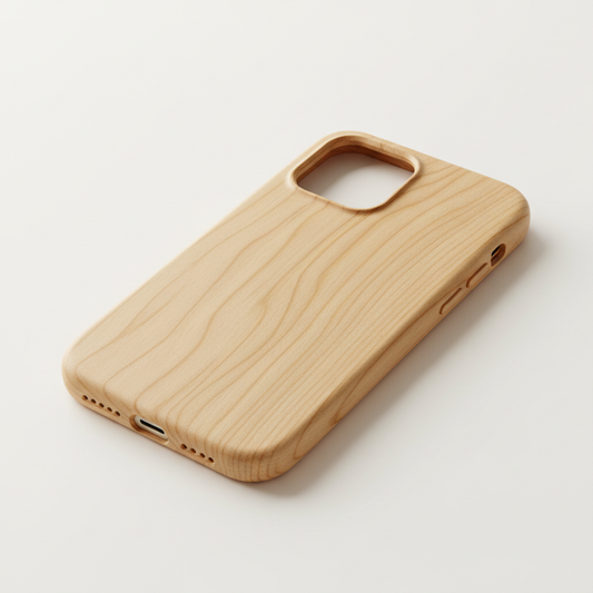 Houten iPhone 16 hoesje - blanco achterkant