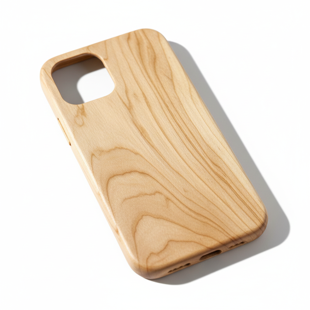 Houten iPhone 15 hoesje - blanco achterkant